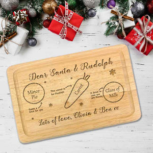 Personalised Rectangle Christmas Eve Treat Board