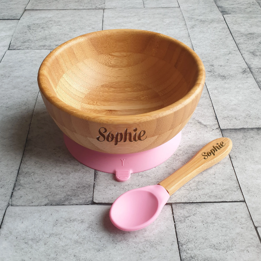 Personalised baby store bowl plastic